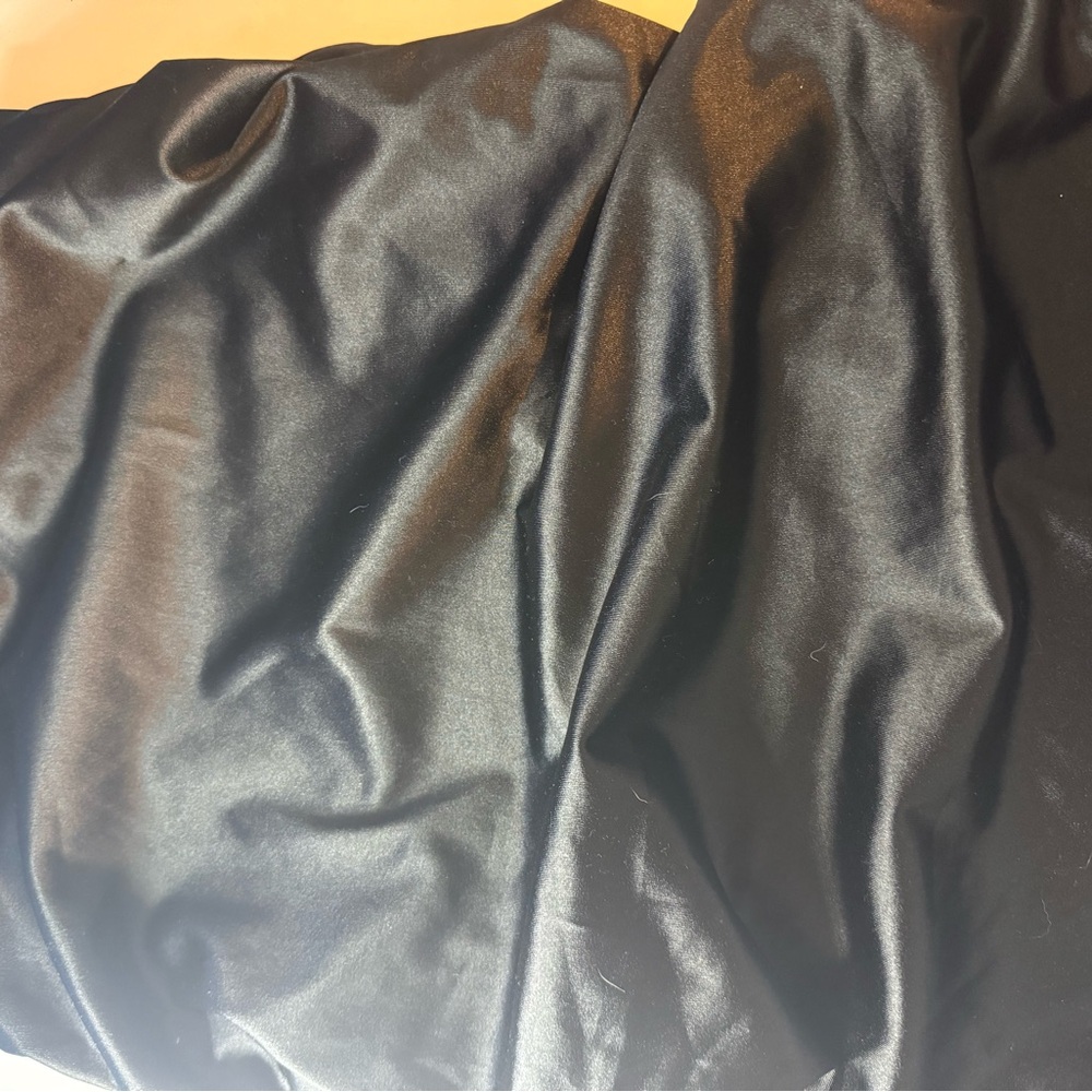 Elegant Black Satin Fabric